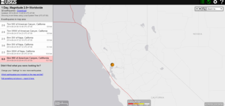 Earthquake in Northern California 6.0, 120 Injured, 6 Critical