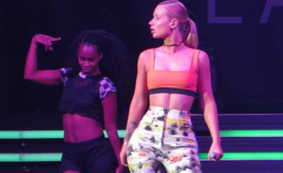 Iggy Azalea Falls off Stage at Pre-VMA Show Video!