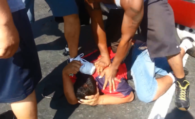 Citizens take down a carjacker Save Lady, Baby from Car Thief