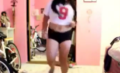 Girl Falls, Hits the Floor Hard While Shuffling Video