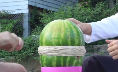 Rubber Bands Vs. Watermelons Videos - Exploding Watermelons