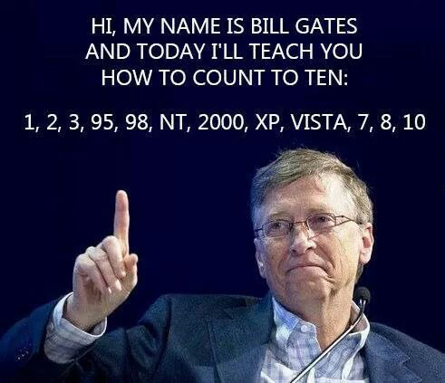Bill Gates Count to 10 Windows Meme