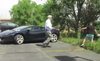 Lamborghini Poop Prank Ends in Man Getting Tasered