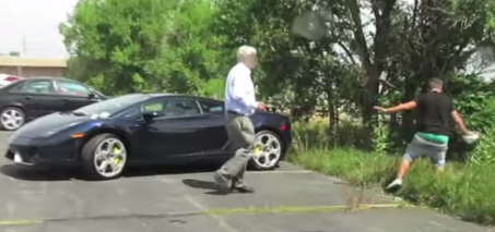 Lamborghini Poop Prank Ends in Man Getting Tasered