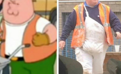 The Real Life Peter Griffin Meme - Construction Worker