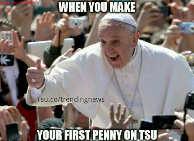 When you make your first penny on tsu
