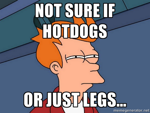 Not sure if hotdogs or just legs