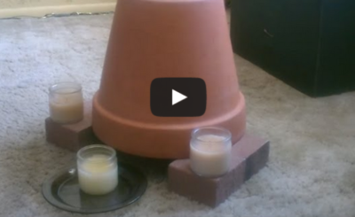 Candle Powered Air Heater - DIY Radiant Space Heater