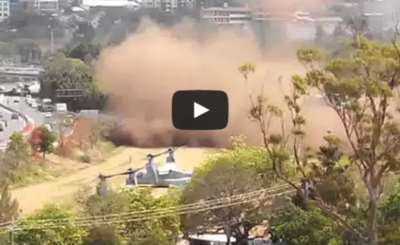 G20 Helicopter (Osprey) Fail - VTOL makes huge dust cloud