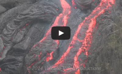 Lava activity in Hawaii - Volcano lava flowing