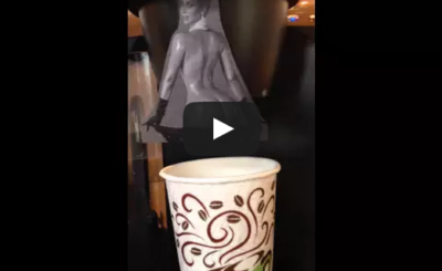 Naked Kim Kardashian makes fresh coffee #BREAKTHEINTERNET