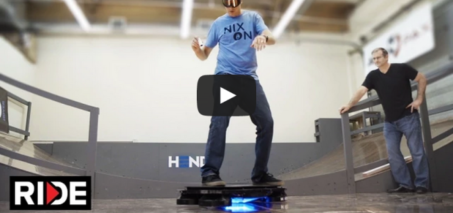 Tony Hawk Rides World's First Real Hoverboard - Hendo Hover