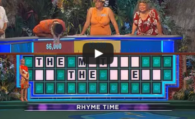 Wheel of stupid: Man guesses same letter as lady before him