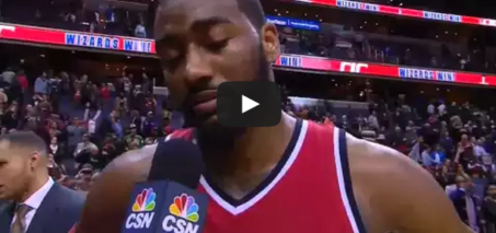 John Wall gets emotional at postgame interview