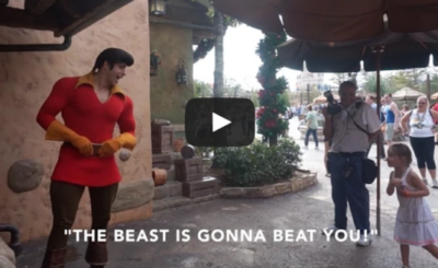 Little Girl Puts Gaston In His Place: Disney World 2014