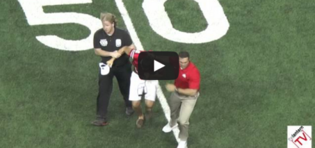 Ohio State Coach Anthony Schlegel Tackles Fan on Field