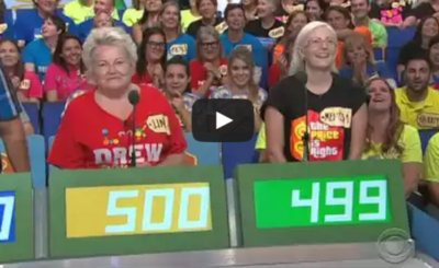 Vickie guesses $1 dollar on The Price is Right