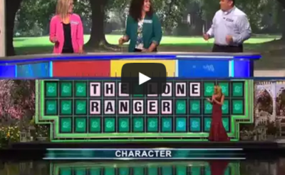 Wheel of Fortune - Man guesses phrase with 1 letter showing!