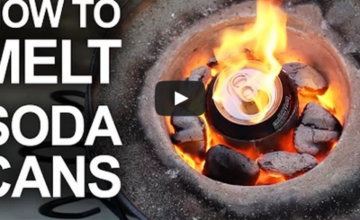 Melting Cans With The Mini Metal Foundry