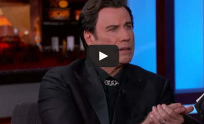 John Travolta Explains Idina Menzel Moment