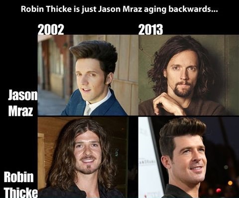 Robin Thicke is just Jason Mraz aging backwards