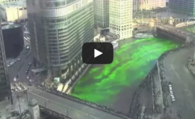 Dyeing the Chicago River Green