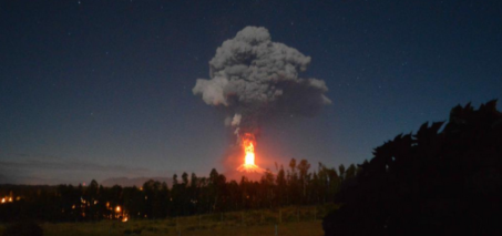 Chile's Villarrica volcano erupts spewing hot rock and lava