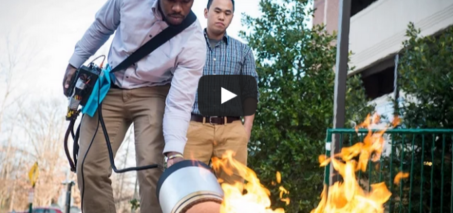 Pump Up the Bass to Douse a Blaze: Mason Students' Invention Fights Fires