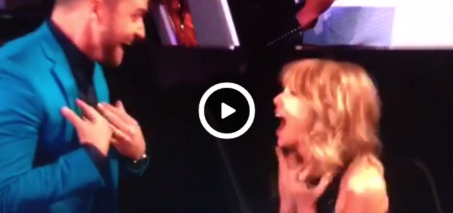 Taylor Swift and Justin Timberlake react to iHeartRadio's Best Lyrics award