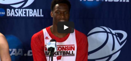Wisconsin Basketball Player Nigel Hayes Has Embarrassing Moment at Press Conference