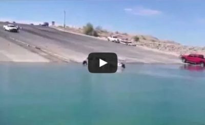 Crazy and dangerous boat launch