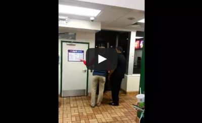 McDonald's worker LIGHTS UP drunk college student