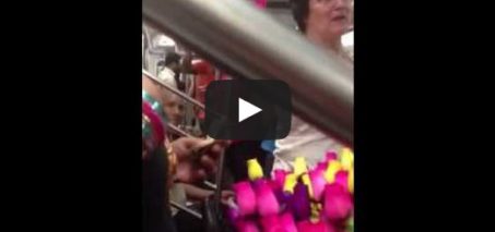 Miracle on 6 train today - Man buys 140 roses for everyone