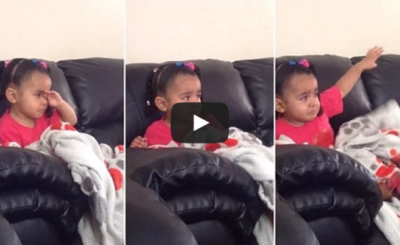 little girl's reaction to Mufasa dying