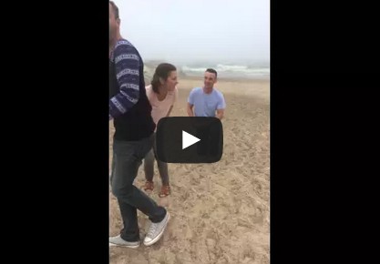 BEST proposal ever! Mother face plants during it!