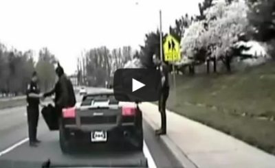 Police Pull Over Batman on Lamborghini Batmobile