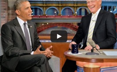 President Obama David Letterman Retirement