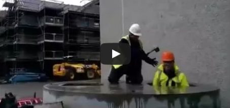 Construction Workers Play Whack-A-Mole