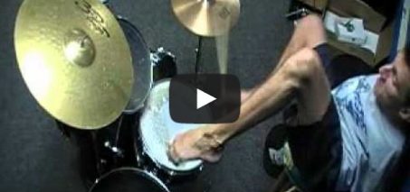 Dynamite Drum Cover - Kid Without Arms drums with his legs!