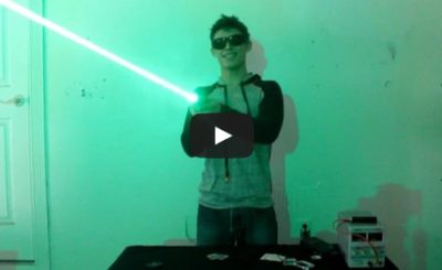 My Homemade 40W LASER SHOTGUN!!!!!