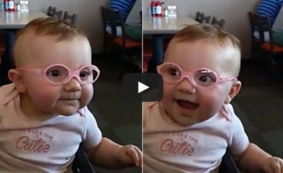 Baby seeing clearly