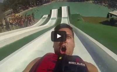 Waterslide head smack