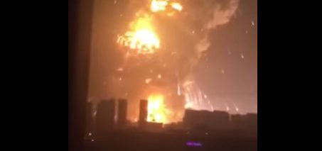 Huge explosion in Tianjin, China - 3 Videos