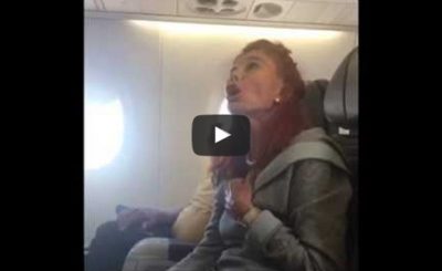 Lady gets unruly on United flight