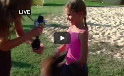 Pony Kicks Girl on Live TV News Blooper