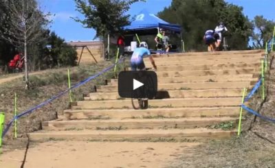 Overcoming stairs on a bike level master