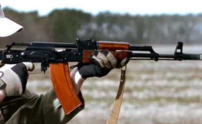 AK-47 firing up close