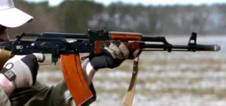 AK-47 firing up close