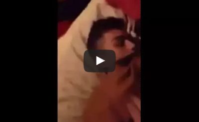 Guy woke up in the middle of the night on a stranger's bed