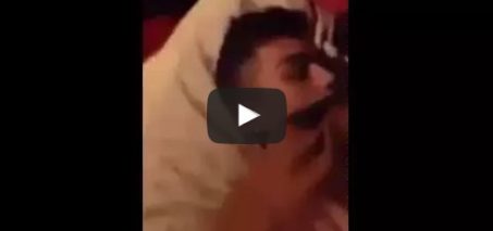 Guy woke up in the middle of the night on a stranger's bed